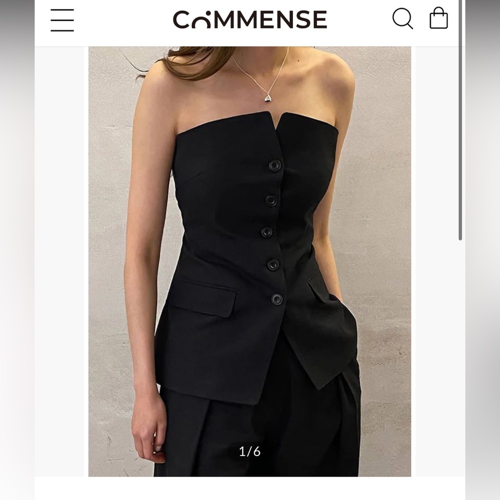 Commense Black Tube Top